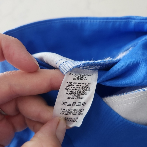 Ann Taylor Factory Blue The Crop Curvy Fit Pants 8 - Picture 8 of 9